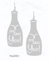 Matte Bottle Earring-Earrings-Suzie Q USA-Silver-cmglovesyou