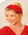 Heart Print Satin Hairband-Accessories-Main Strip-XS-Red-cmglovesyou