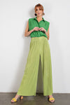 Pleated Satin Pants-Pants-Easel-Small-Pear Green-cmglovesyou