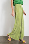 Pleated Satin Pants-Pants-Easel-Small-Pear Green-cmglovesyou