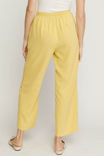 High Waist Wide Leg Pants-bottoms-Entro-Small-Custard-cmglovesyou