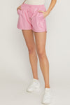 Faux Leather Shorts-bottoms-Entro-Small-Pink-cmglovesyou