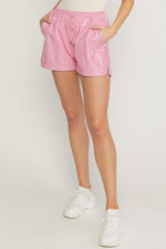 Faux Leather Shorts-bottoms-Entro-Small-Pink-cmglovesyou