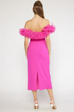 Tulle Bodice Dress-Dresses-Entro-Small-Pink-cmglovesyou