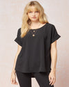 Everyday Scoop Neck Top-Tops-Entro-Small-Black-cmglovesyou