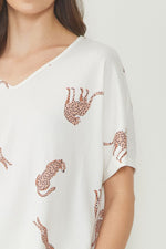 Leaping Cheetah Shirt-Shirts & Tops-Entro-Small-Cream-cmglovesyou