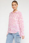 Kaleidoscope Print Top-Tops-Entro-Small-Pink-cmglovesyou