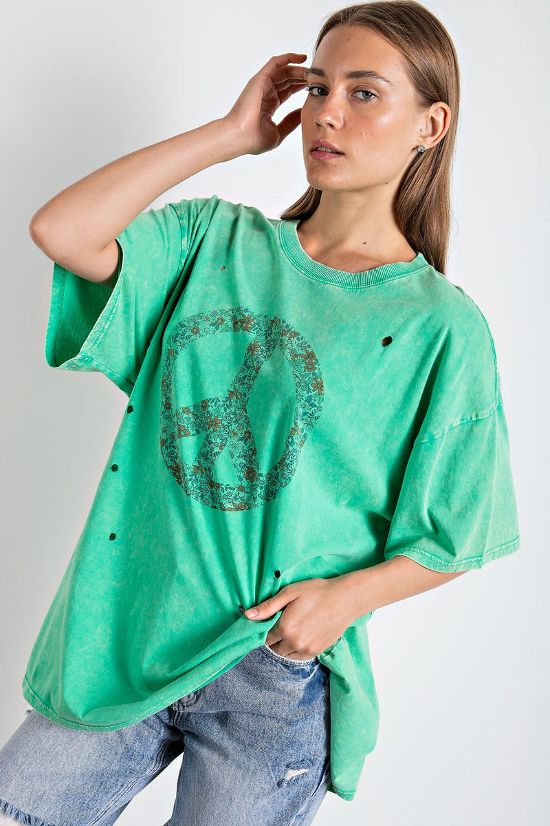 Peace Sign Top-T-Shirt-Easel-Small-Ash-cmglovesyou