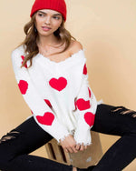 Valentines Heart Sweater-Sweaters-Main Strip-Small-cmglovesyou