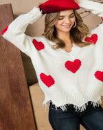 Valentines Heart Sweater-Sweaters-Main Strip-Small-cmglovesyou