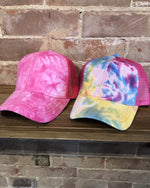 Tie Dye Messy Bun Hat-hat-Cheveux-Multi-cmglovesyou