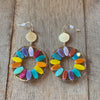 Multi-Colored Circle Earrings-Earrings-What's Hot Jewelry-cmglovesyou