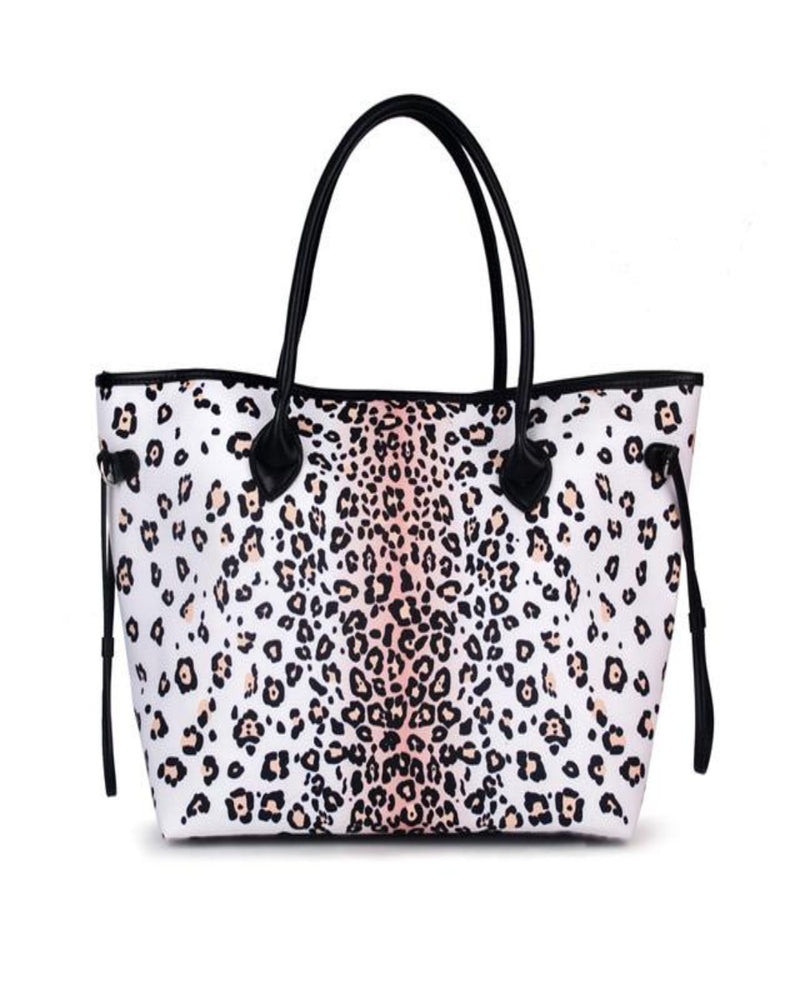 On The Go Tote-Bag and Purses-Alibaba-White Leopard-cmglovesyou