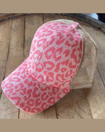Leopard Cap-Hats-Wall to Wall-Leopard Coral-cmglovesyou