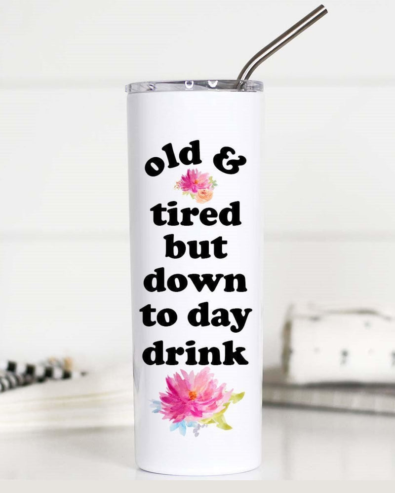 Old and Tired Tall Travel Cup-Accessories-Mugsby Wholesale-cmglovesyou