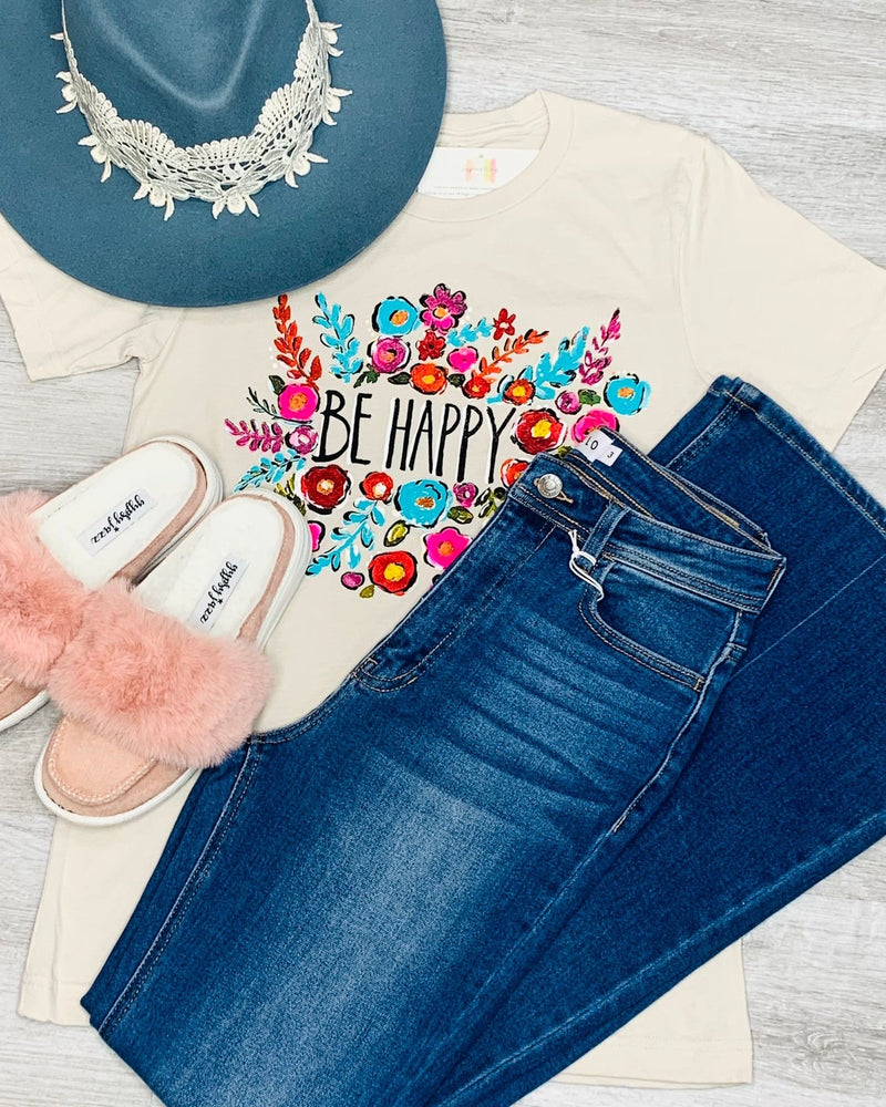 Be Happy Tee-Shirts & Tops-Texas True Threads-Small-cmglovesyou