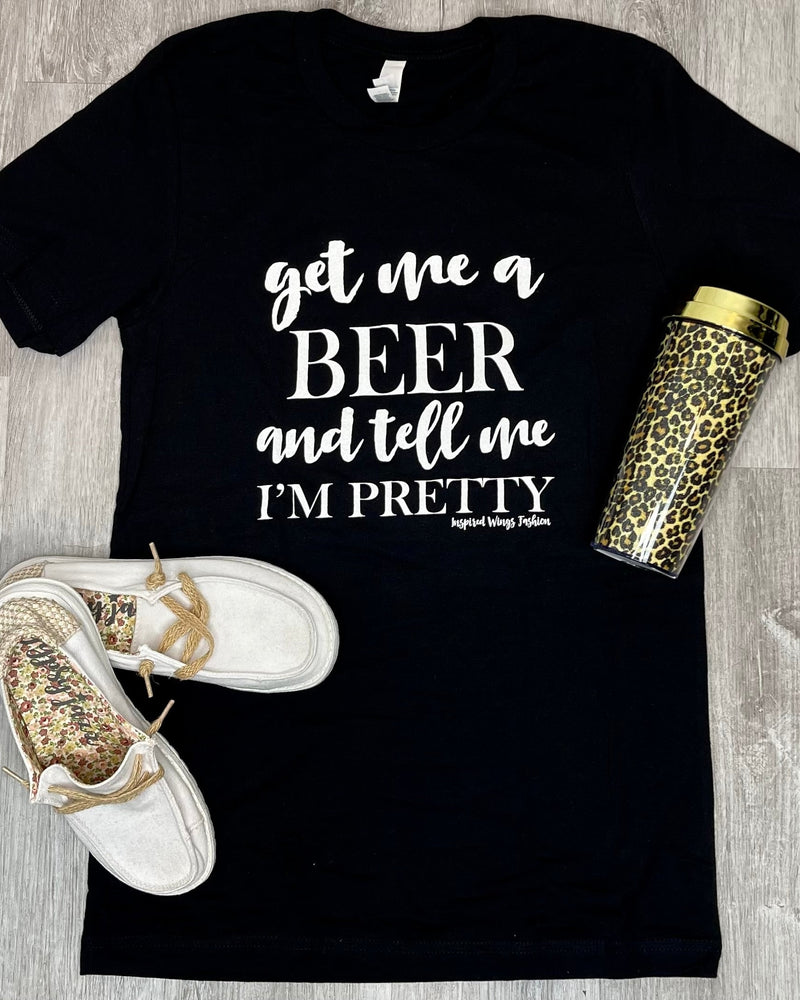 Get me a Beer Shirt-Tops-Spirit Star-Small-Black-cmglovesyou