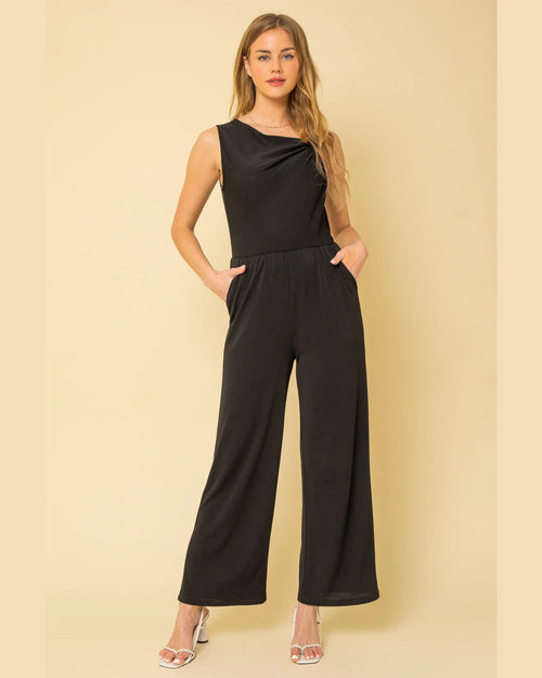Twist Jumpsuit-Jumpsuits & Rompers-Gilli-Small-Black-cmglovesyou