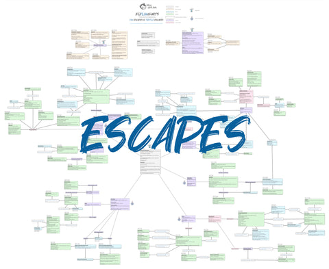 BJJFlowCharts-Pin Escapes & Turtle Escapes-Go Further Faster by John Danaher