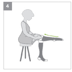 The Easy Way To Put On A Compression Sock - Step 4