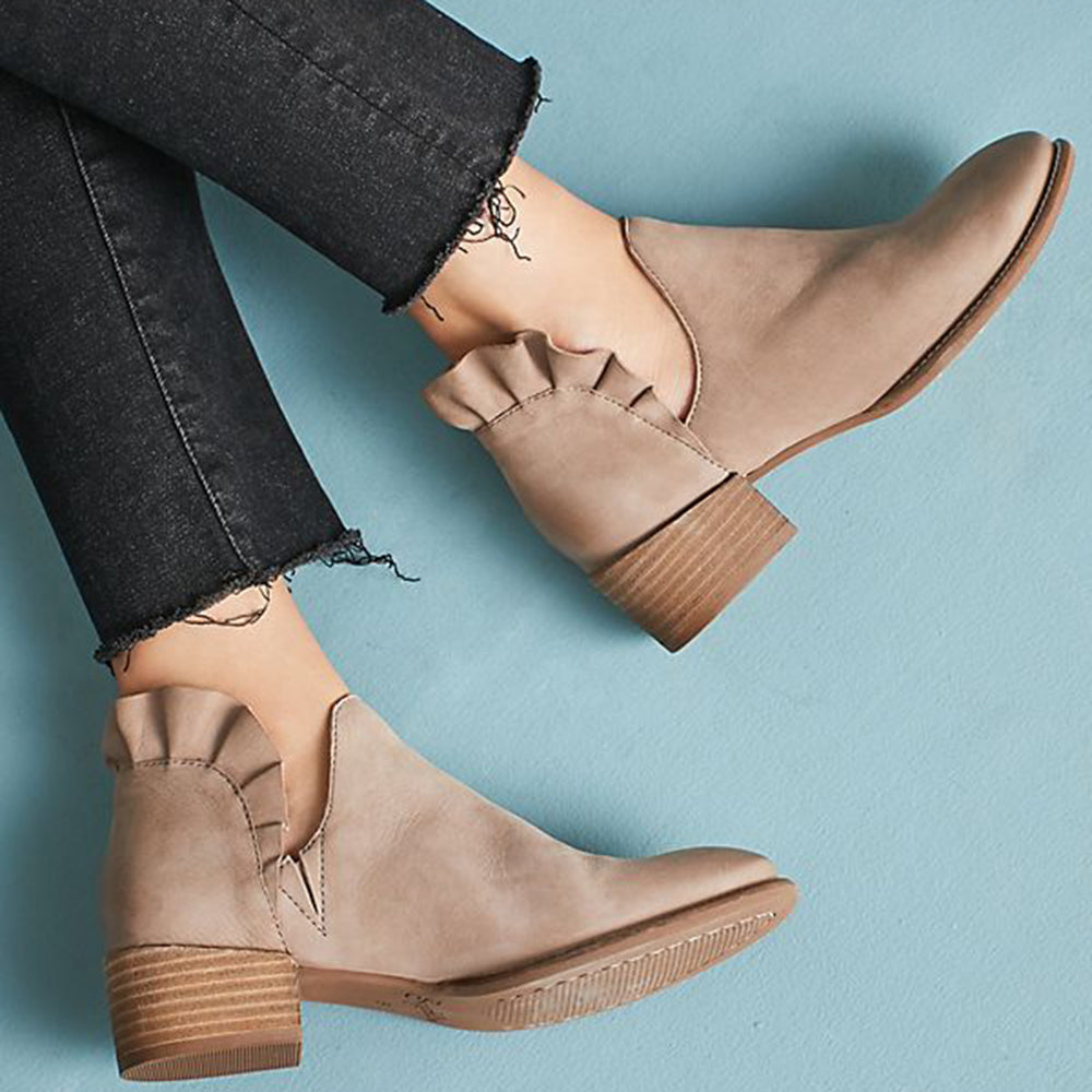 low block heel boots