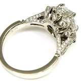 Emerald Cut Engagement Ring - detail