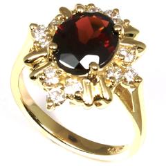 gold ring with jewel example consignment piece