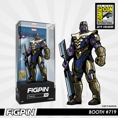 ✅NEW✅ SDCC 2019 Figpin Exclusive Avenger Endgame Thanos Pin#185 Limited 1000pc 