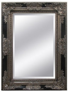 ANTIQUED ORNATE BEVELLED MIRROR