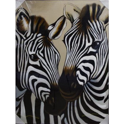 CANVAS 2 ZEBRAS - Luxe Living 