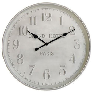 OLD TOWN METAL WALL CLOCK - TAIWAN MOVEMENT - Luxe Living 