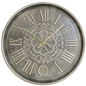 OLD TOWN METAL WALL CLOCK - TAIWAN MOVEMENT - Luxe Living 