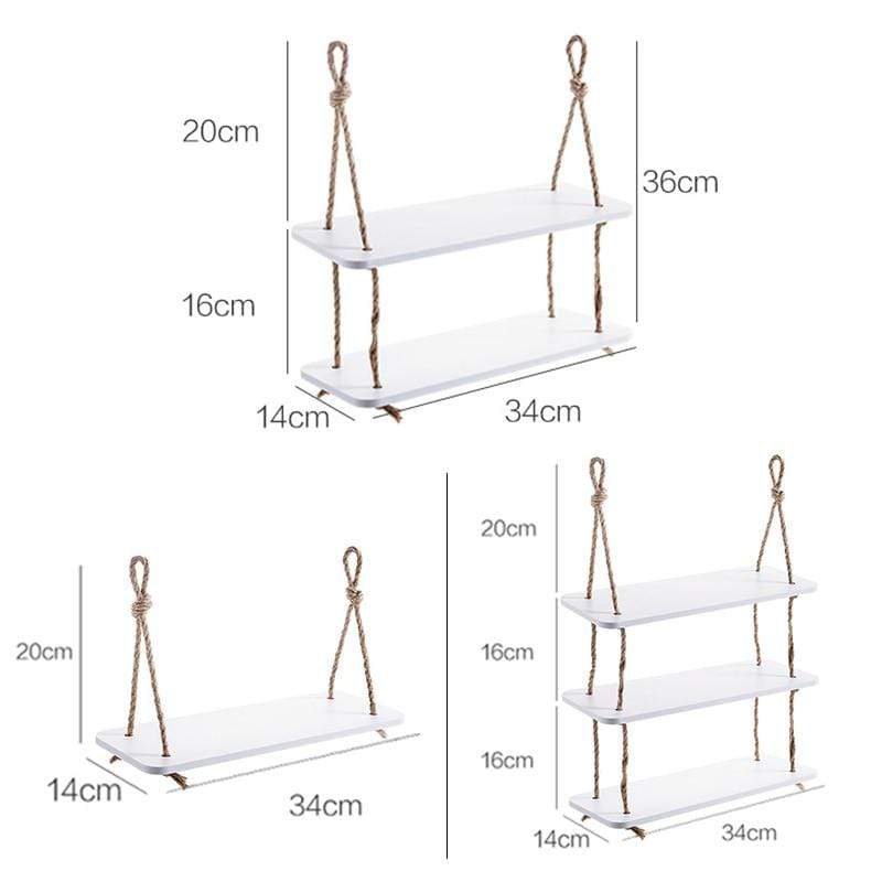 Coastal Hanging Shelves