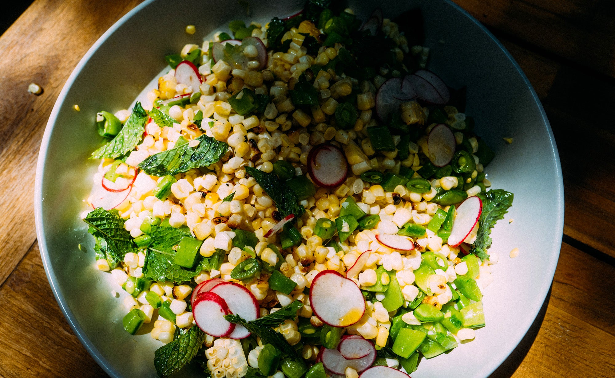 Summer Corn and Radish Salad with CBD