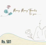 Thanking Gift Card Rs. 501