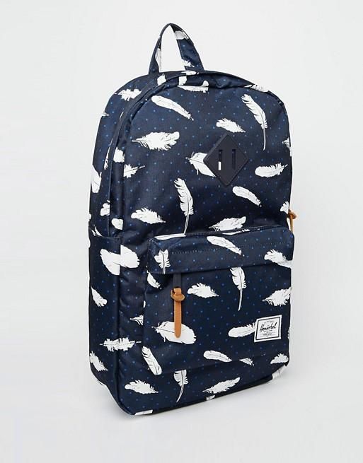 herschel printed backpack