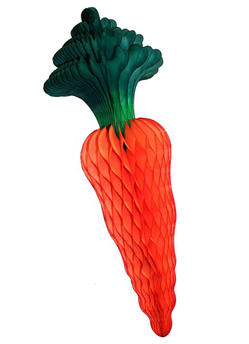 Extra-large 18 Inch Honeycomb Carrot Decoration (2-pack) – Devra Party Art