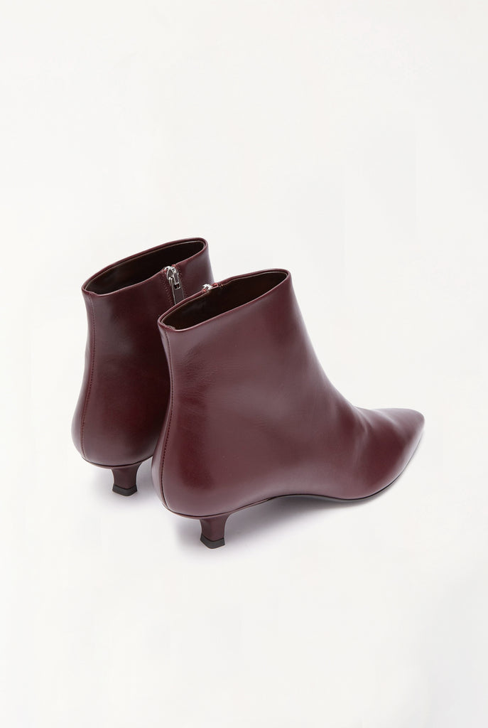 the row coco leather ankle boots