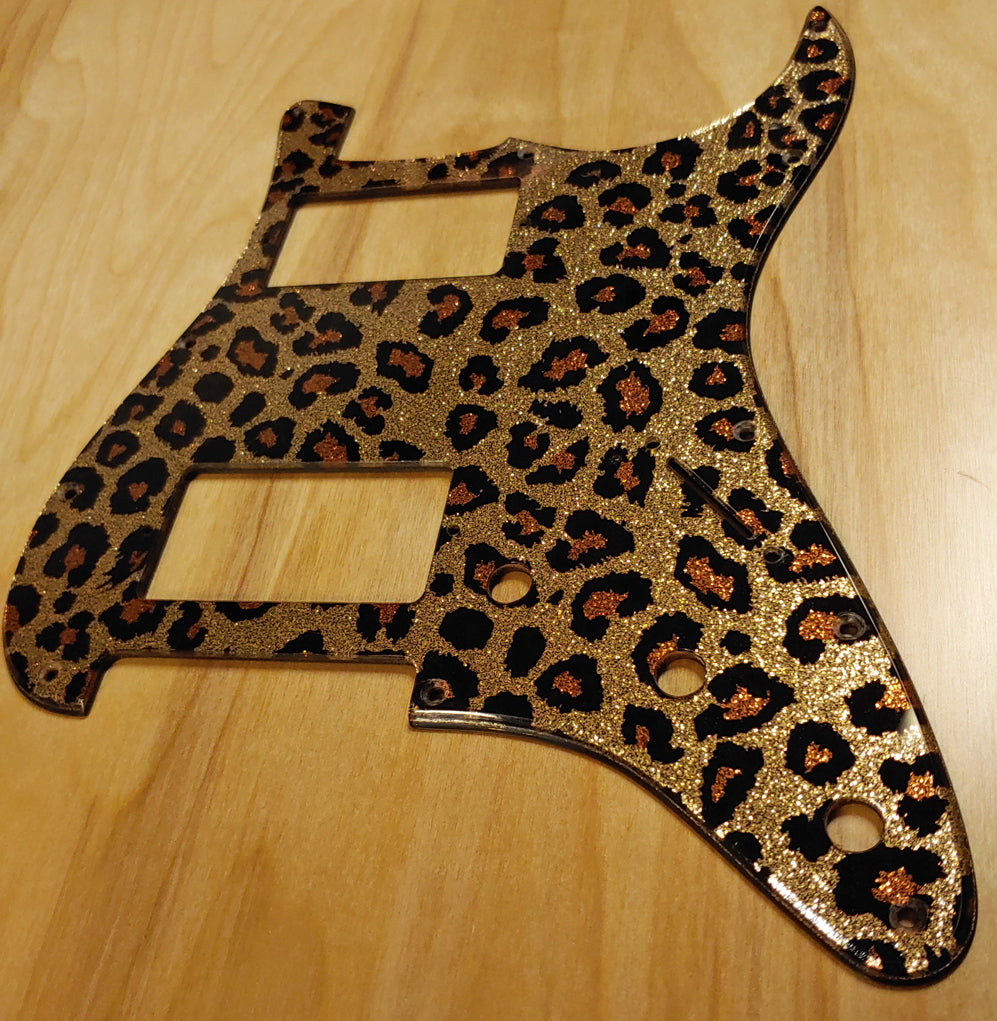 leopard print pickguard