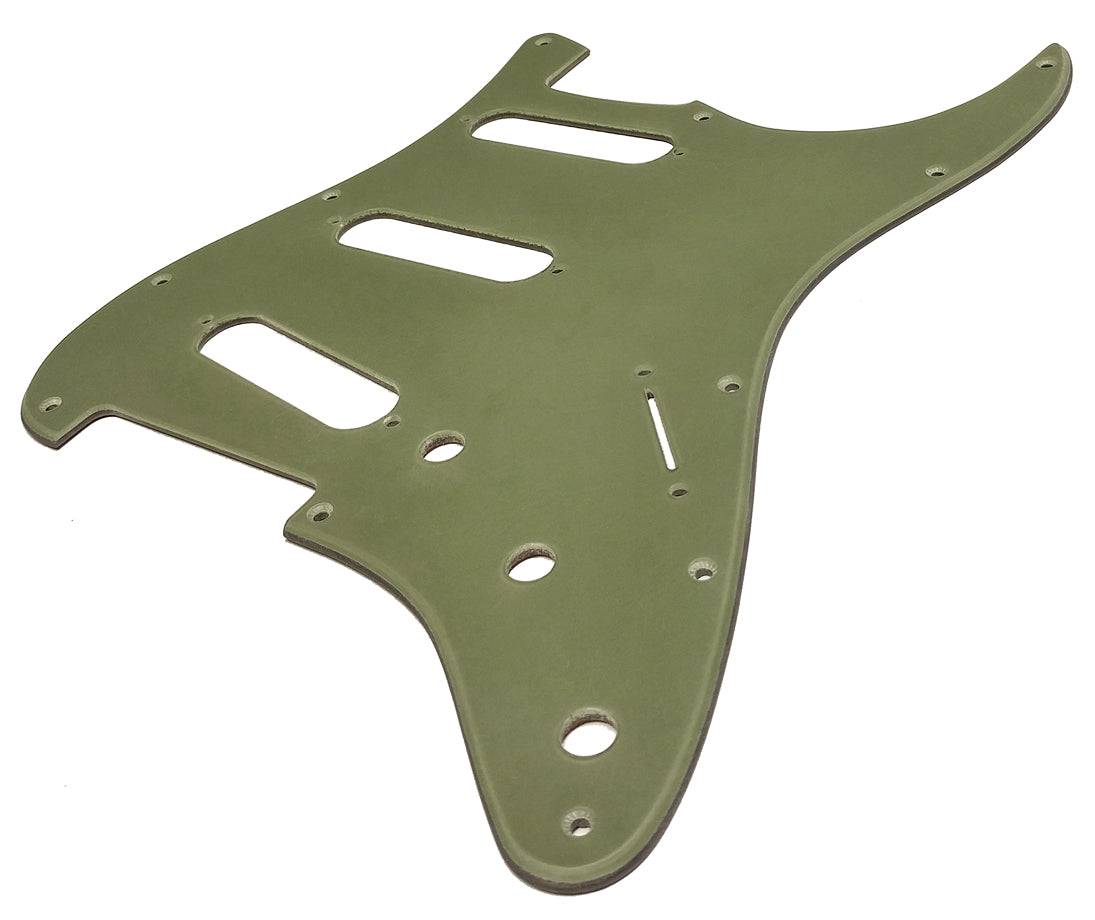 green stratocaster pickguard