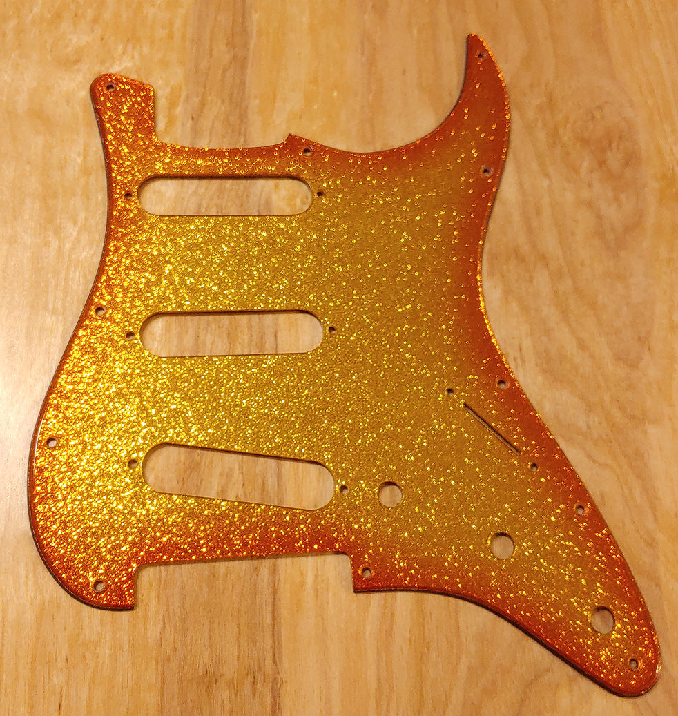 orange stratocaster pickguard