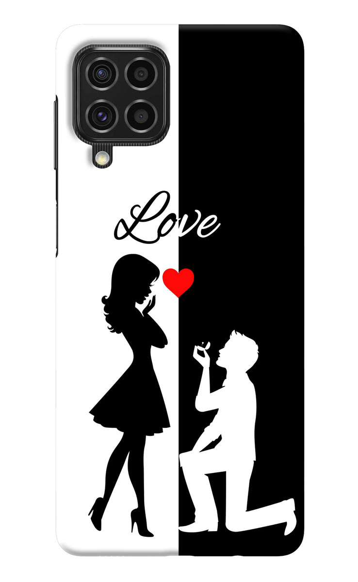 Buy Love Propose Black And White Samsung F62 Back Cover at just Rs ...