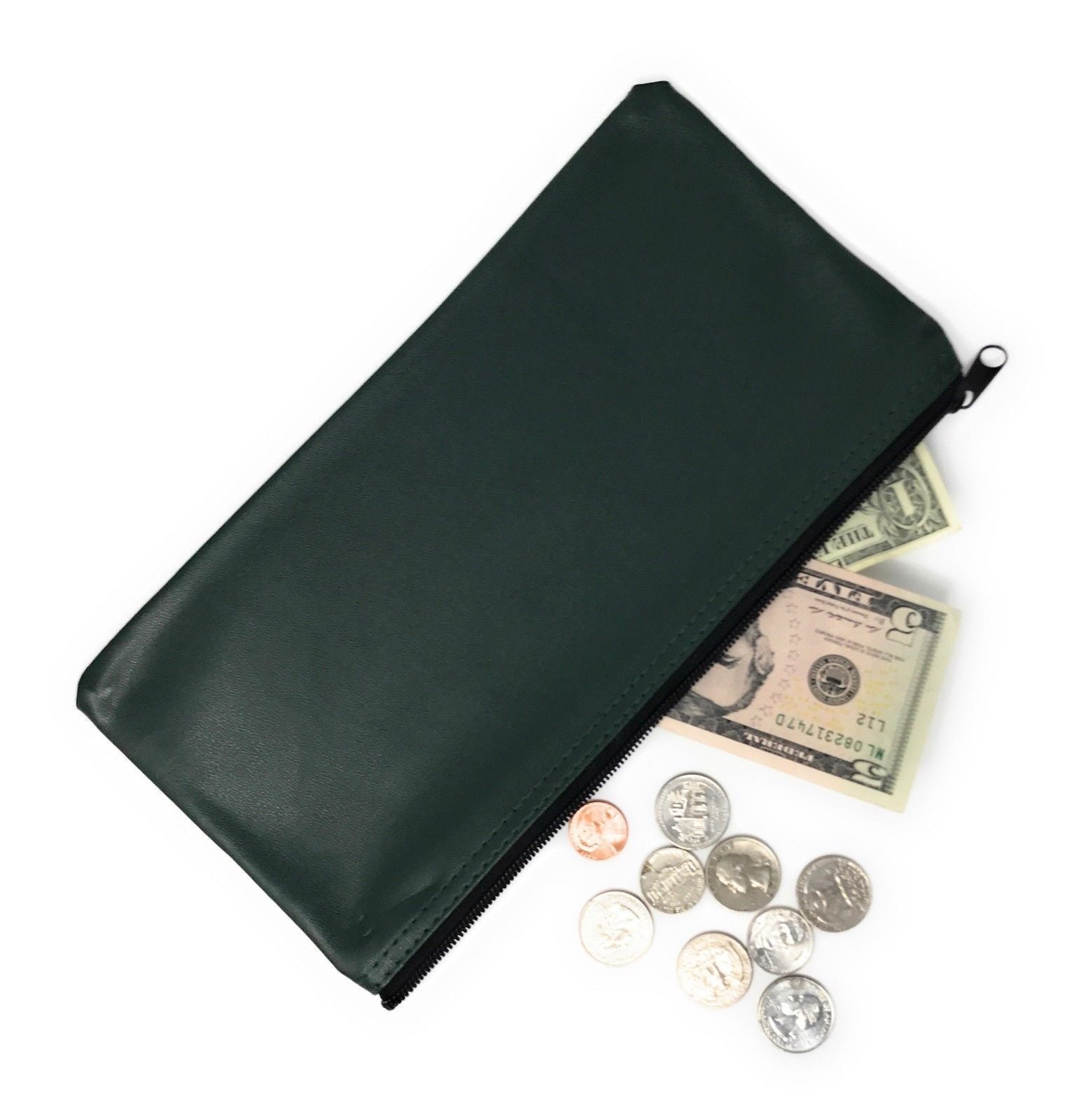 15 CLEAR VINYL ZIPPER WALLET BANK BAG MONEY JEWELRY POUCH COIN CURRENCY COUPONS 