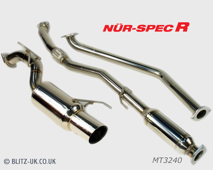 Blitz NUR Spec R Exhaust System for Starlet Turbo EP91Part No: MT3240The de...