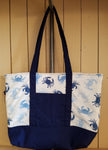 sixhundredblock Quilted Cotton Tote Bag with Pockets - Locally Sewn