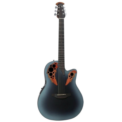 Ovation CE44-RBB Celebrity Elite - Mid Depth Lyrachord Body  Acoustic-Electric Guitar - Reverse Blue Burst