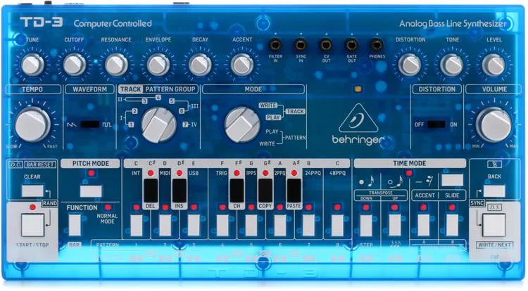 Behringer td-3 reset