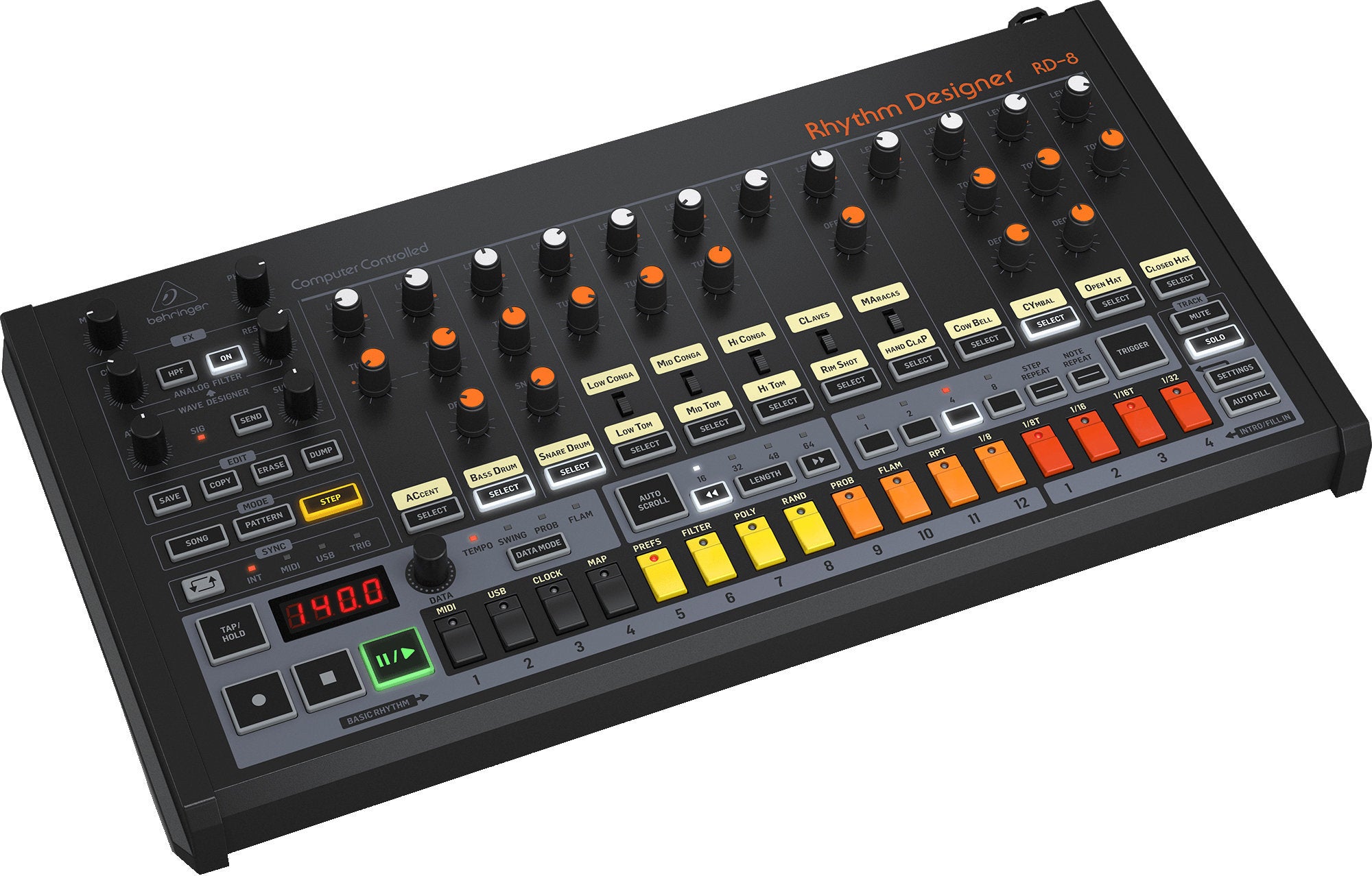 Behringer RHYTHM DESIGNER RD-8 Mk2 Analog Drum Machine