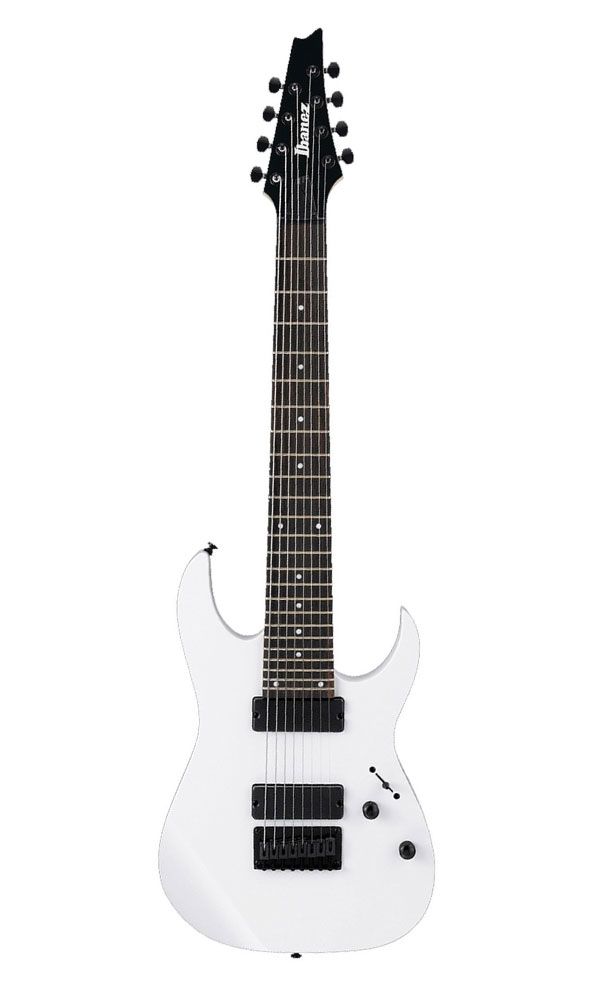 Ibanez RG8WH Electric Guitar with IBZ Humbuckers 8 String - White