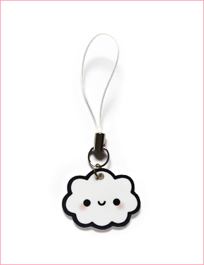 Happy Cloud phone charm